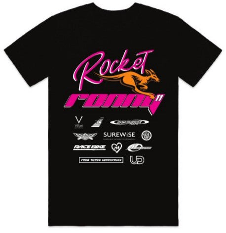 KIDS BLACK ROCKET RONNY T-SHIRT
